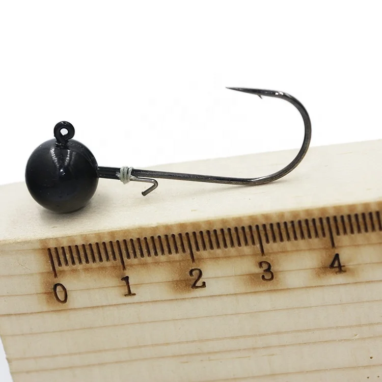 2020 hot sale high quality fishing tungsten ball jig head,tungsten black jig head