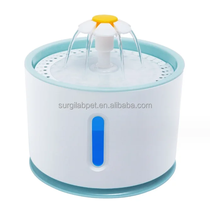 2.4L  USB Cat water dispenser With LED Light Automatic filtering live water pet water fountain