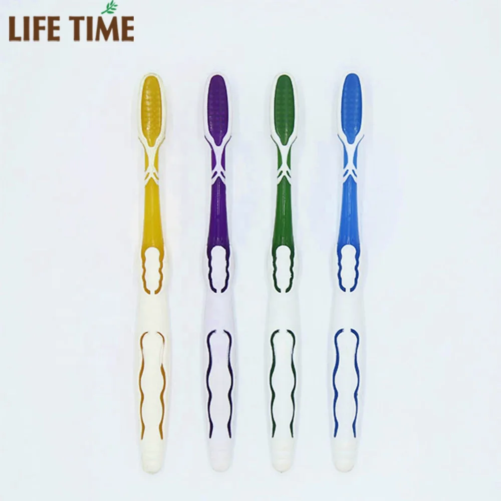 wholesale factory directly portable travel tooth brush private label sample free adult toothbrush with gum health