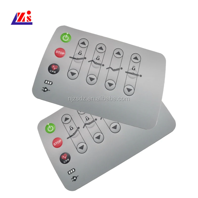 Printing Lexan Embossed Buttons Label Sticker
