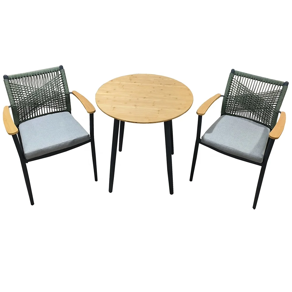 outdoor patio furniture plastic wood garden table and chairs set