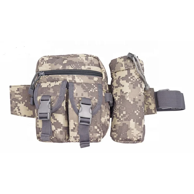 AYPPRO Molle Bag Tactical Waist Pack Pouch With Water Bottle Pocket Holder Waist Pack Bag