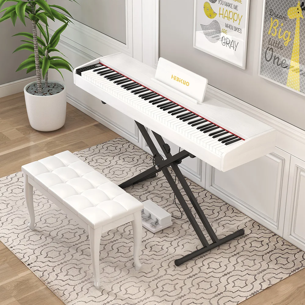 HEBIUO Desk Kids Baby Grand Toy Piano Professionnel Digital Piano 88 Weighted Keys Hammer