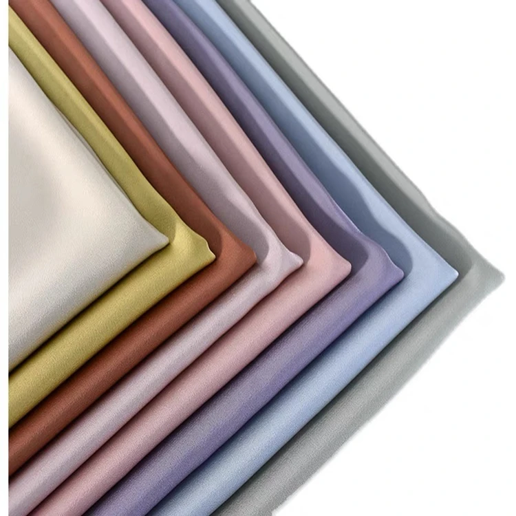 Оптовая продажа, матовая атласная ткань, имитация трехацетатной ткани