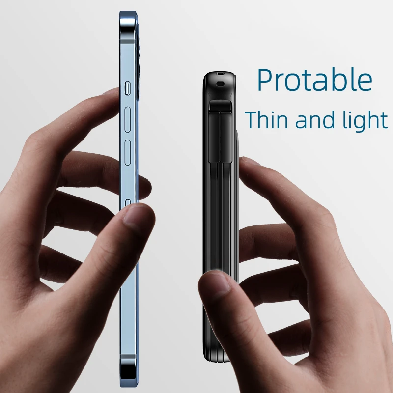 Hot sale Portable External Battery Pack Wireless Charger pal 10000mAh Power Bank Mini Charging Treasure Fast Charger Powerbank