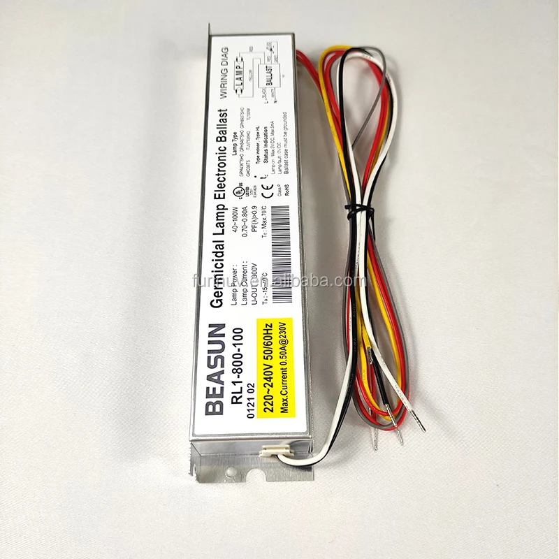 BEASUN Hot Sale Instant Start Electronic Ballast For 220-240V UV Lamp Power 40-100W