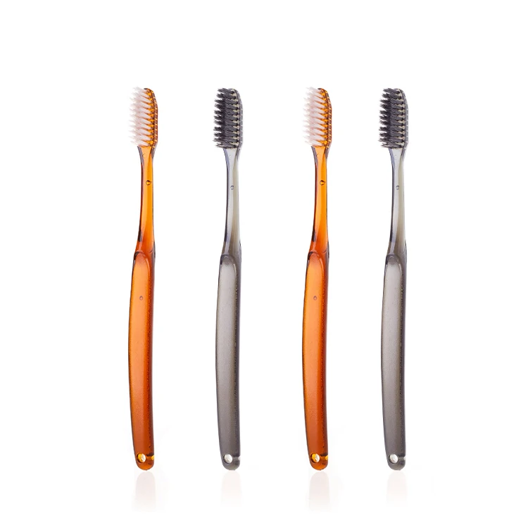 Disposable Hotel toothbrush China Bulk New Crystal Adult toothbrush Super plastic soft bristle toothbrush whitening teeth