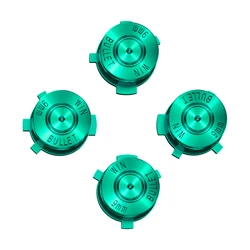 ExtremeRate 4 PCS Gold Metal Bullet Action Button ABXY Button for PS5 Controller Replacement Button Set