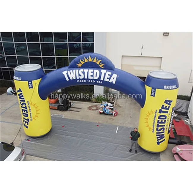Commercial large inflatable sports game inflatable arch rainbow cloud base thickened activity inflatable arch