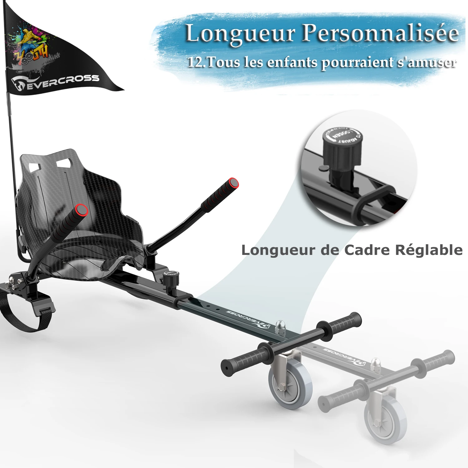 2023 New design kids hover kart high quality balance board go karts