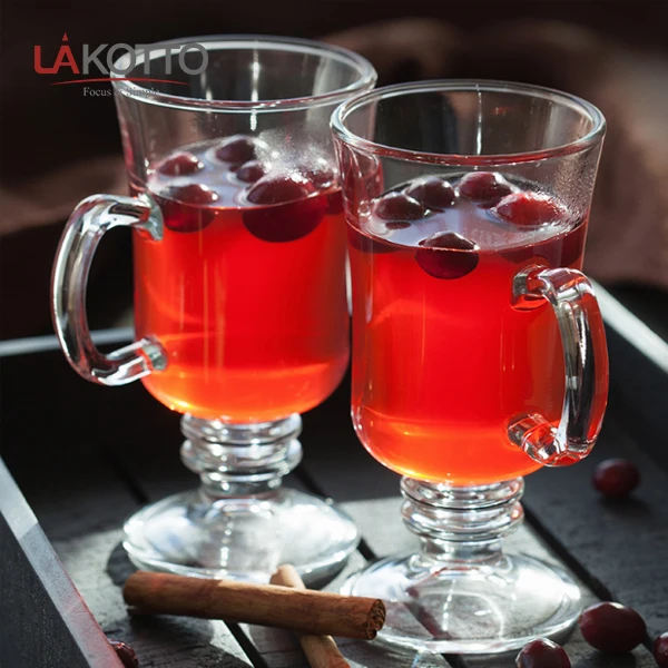 
Wholesale 260ml Irish coffee glass mug with handle 