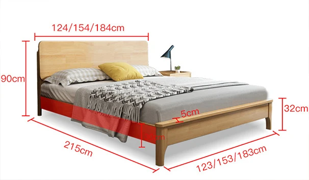 Kainice customized double-deck bed large space storage bed solid wood bed at home