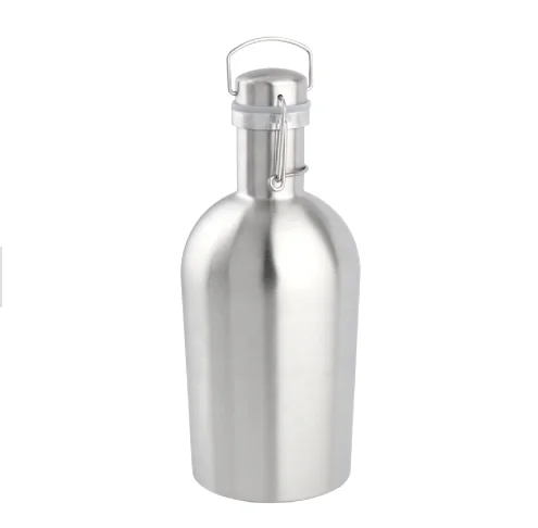 Wholesale Huge Capacity Large Double Wall 1L 1.5L 2 L   Vacuum Insulated 18/8 Stainless Steel Beer Glower Stainless Steel Flask