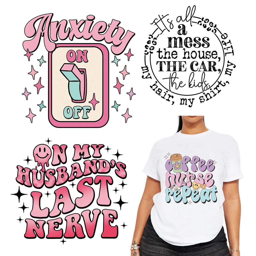 UV DTF  transfers designs Custom plastisol label paper iron on Vinyl fabric decoration Screen  transfers stickers