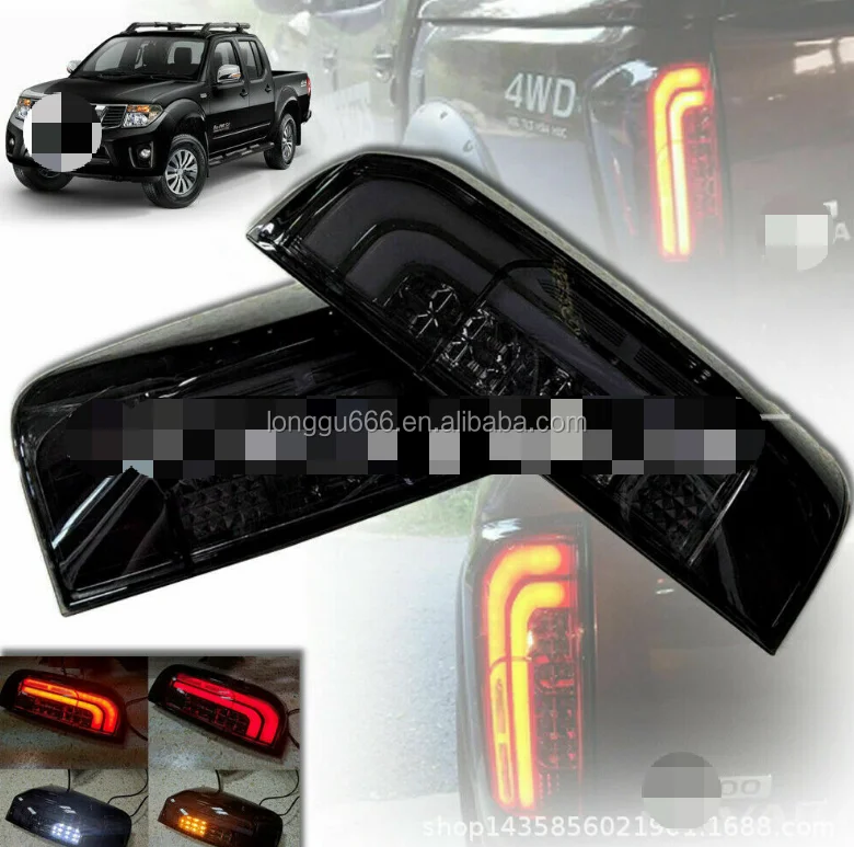 hot sale car Tail lights For Nissan Navara NP300 2016 Taillights LED DRL Running lights Fog lights angel eyes Rear parking