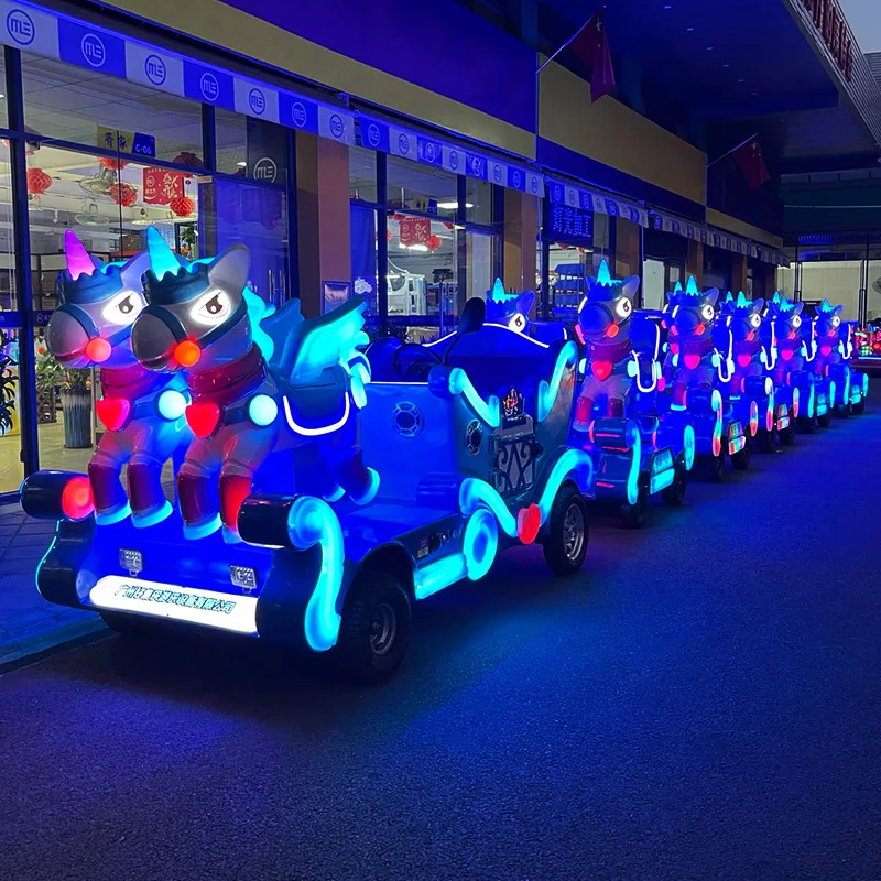 Shopping mall trackless sightseeing train electric outdoor square scenic large amusement train