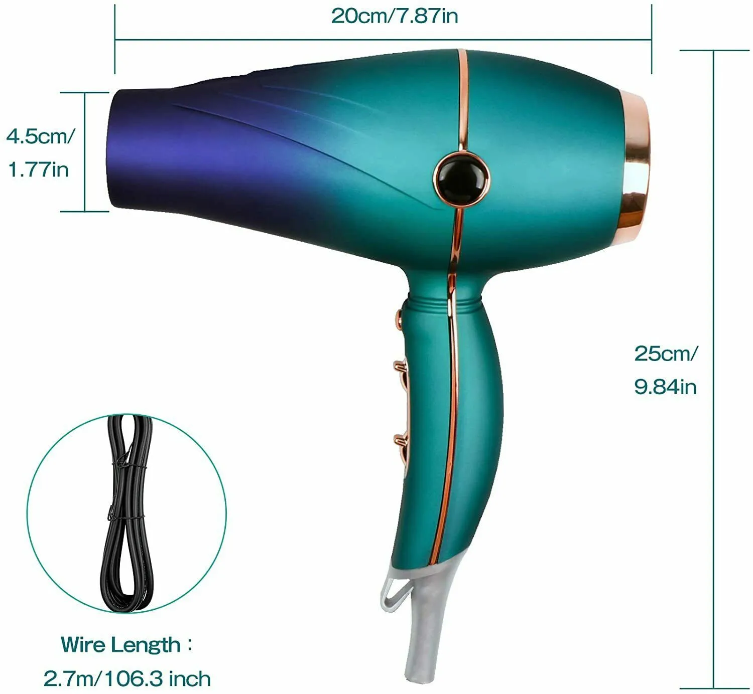 Wholesale Professional BLDC Motor Electric Hair Blow Dryer New Design Smart Wall Mounted 2400w Brushless Hair Dryer Device
