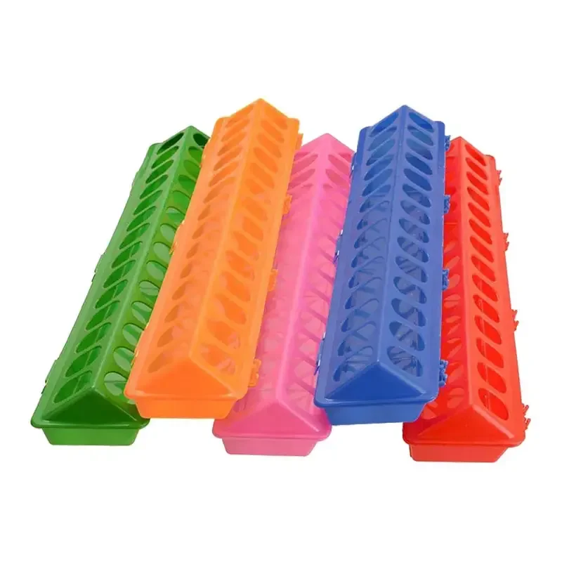 automatic chicken food feeder plastic chicken feeding trough
