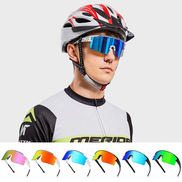 New Fashion Men Cycling UV400 Custom Sun Glasses Large Golf Ball Glasses Sunglasses Cycling Bicycle Polarized