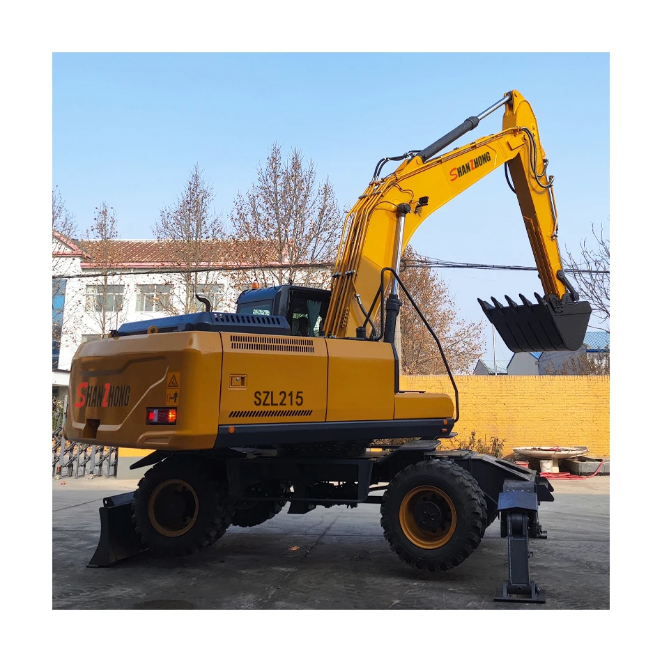 Factory Price 21-23ton heavy machinery Shanzhong SZL215 Wheel Digger with Outrigger Hydraulic Drive