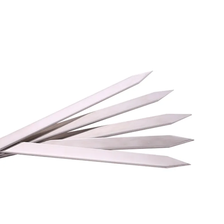 304 Food Grade Metal Grill Skewer Stainless Barbecue Needle  Grill Skewer With Wooden Handle