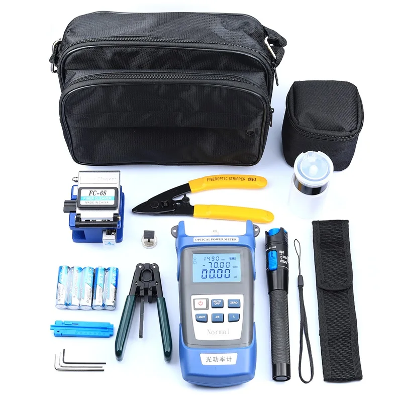 FTTH Toolkits Fiber optical testing tool Alcohol bottle Power meter VFL Fiber Cleaver