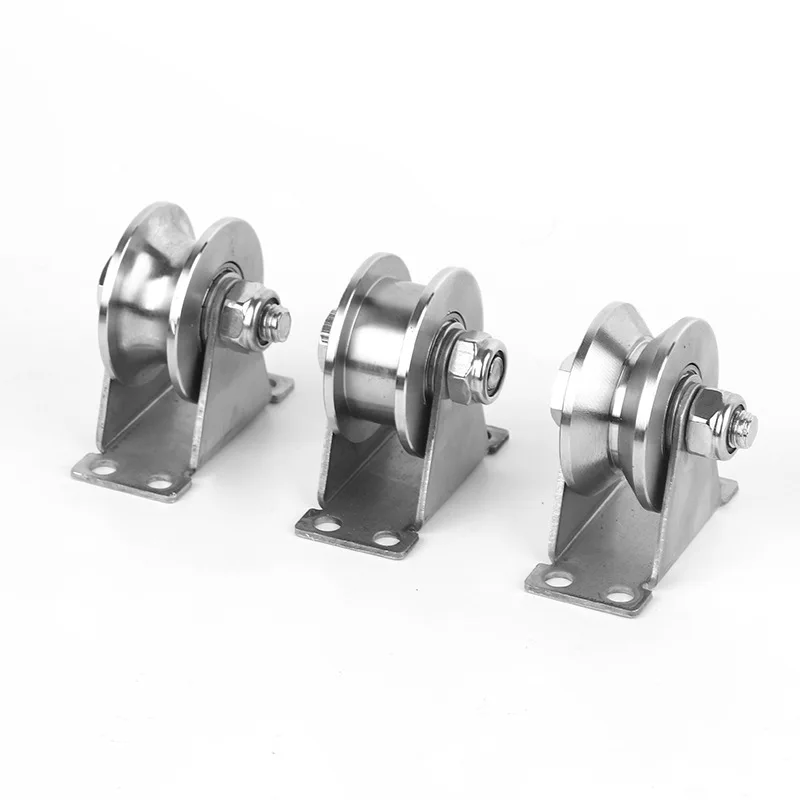 Stainless steel heavy duty rope caster wheel