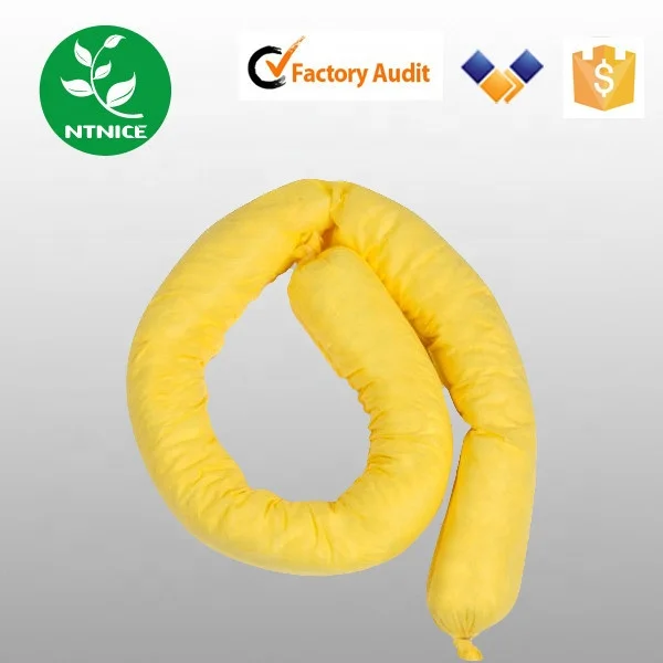 High Quality Chemical Absorbent Sock 7.6cm*120cm for Spill Solution