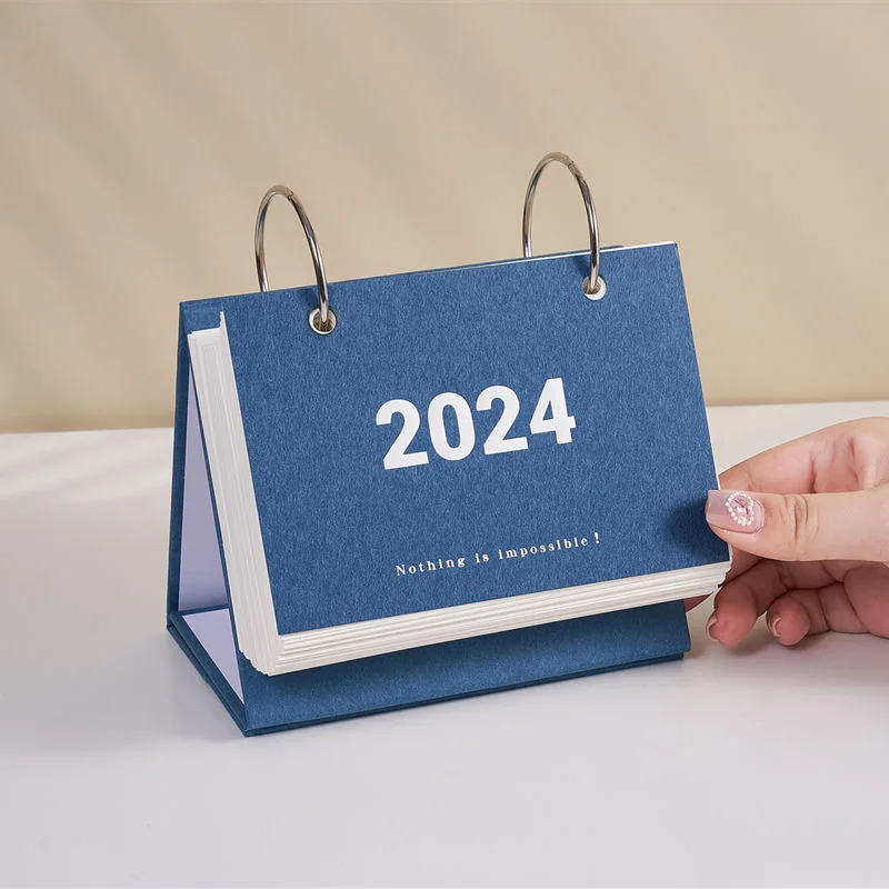 Настраиваемый 2024 2025 зеленый настольный офисный стол Толстая бумажная доска бумажный календарь оптовая продажа Домашний Органайзер расписания