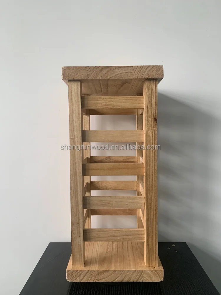 Factory Direct Wholesale Storage Rotating Jewelry Wooden Bracelet Display Stand