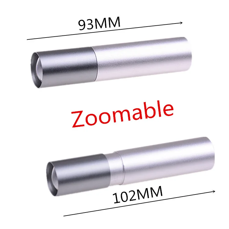 XPE led Lightweight Small Mini Torch Powerful  Stretch Zoom USB Led Torch Flashlight with Battery Rechargeable