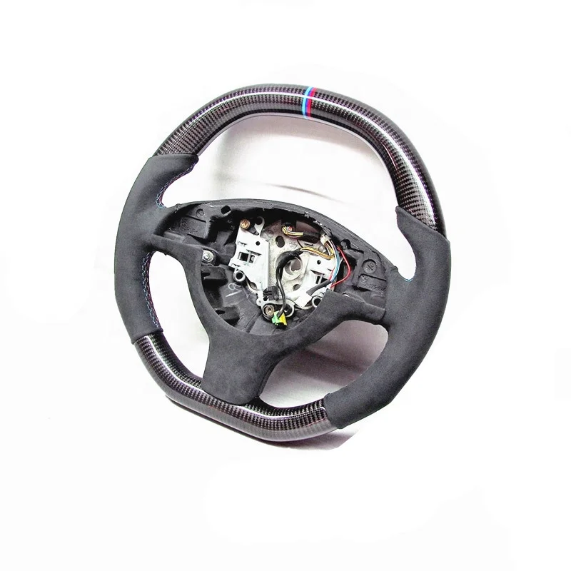 AUTO RACING CAR STEERING WHEEL  FOR BMW E46 M3 E39 M5 M Ring CARBON FIBER STEERING WHEEL ALCANITARA STEERING WHEEL