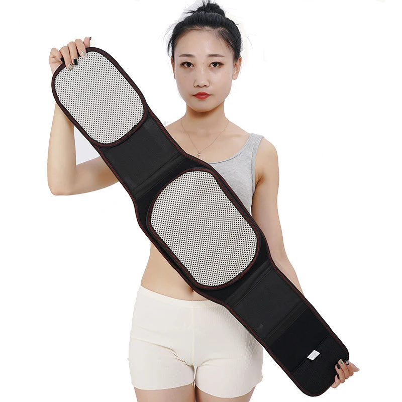 Sports Lumbar Support Stays Breathable Anti-skid Tourmaline Self-heating Waist Support 5 Pcs Steel Plates Back Brace Belt