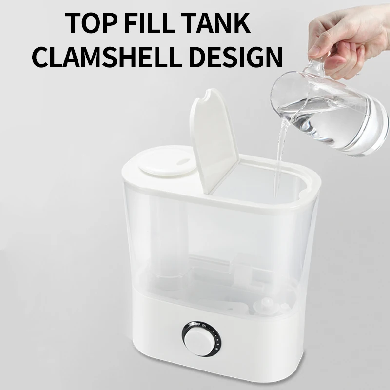 Home Small Appliances White Large 4L Water Tank Air Humidifier Personal Portable Diffuser Humidifier Spray Mist Humidifier