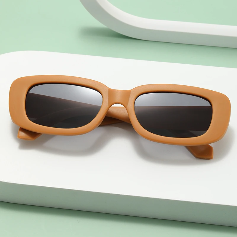 2022 Fashion vintage customize boys girls square frames kids shades sunglasses bulk