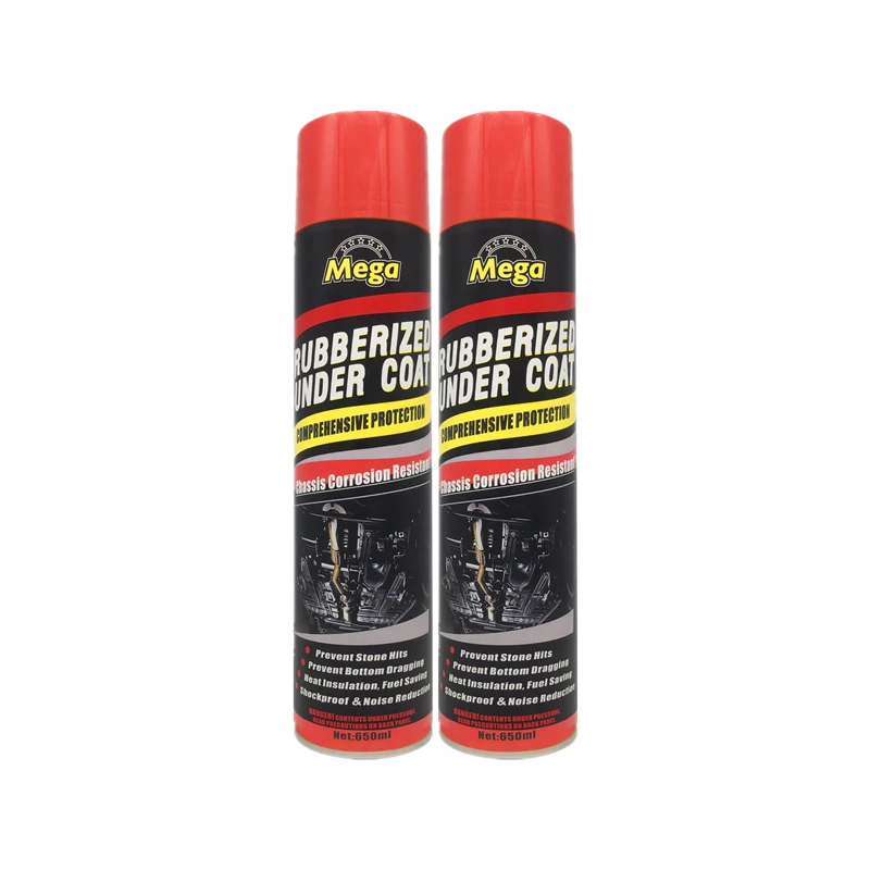 650ml Automotive Spray Type Chassis Rustproofing Quick Dry Rubberized Undercoating Car Protection Undercoat Paint