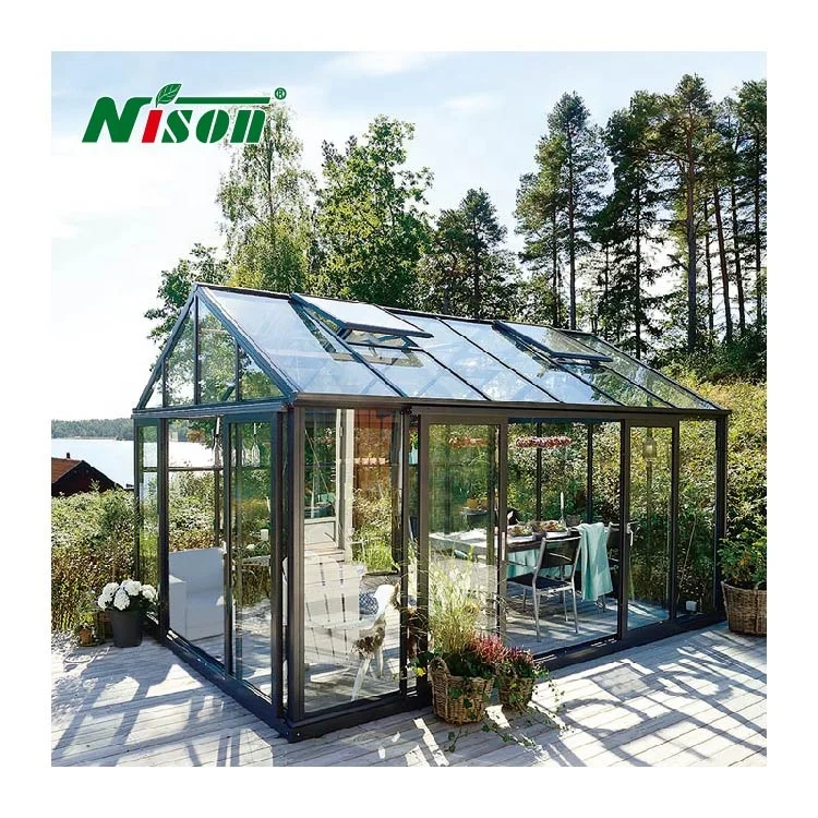 House Use Aluminium Conservatory Megasun Solarium Veranda Sunrooms Glass House