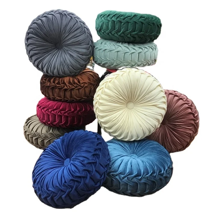 Hot sale Velvet throw pillow stuffed pumpkin floor cushions soft seat cushions pillows & cushions