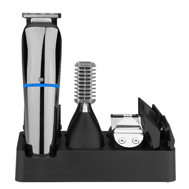 Cross-border multifunctional electric hair clipper six-in-one LCD display full body waterproof Shaver electric clipper set