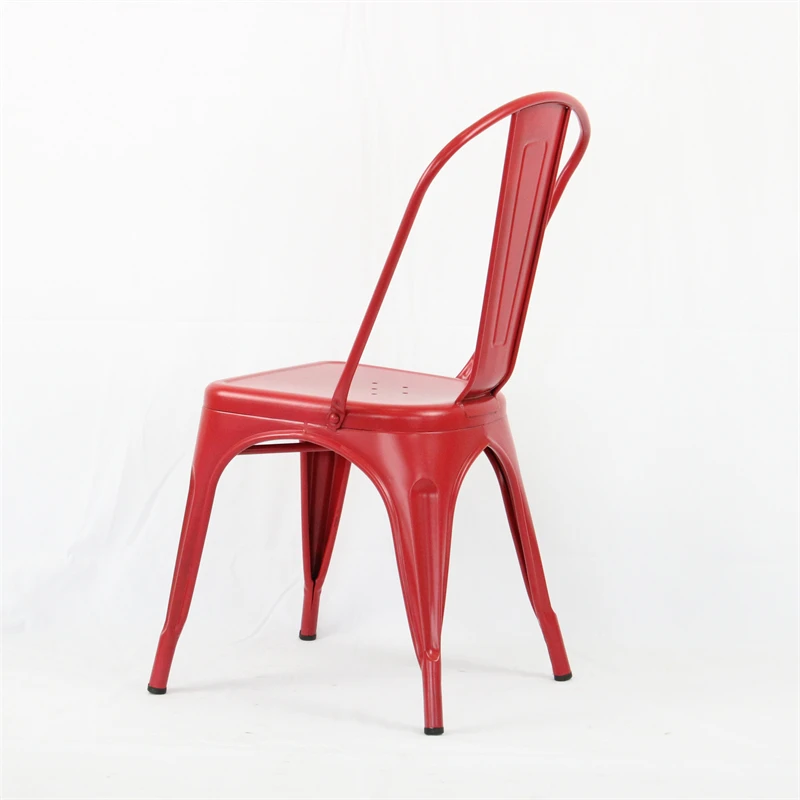 Manufacturer Direct Selling Overall Welding Custom Colors Restaurant Bar Iron Metal Tolix Dining Chair