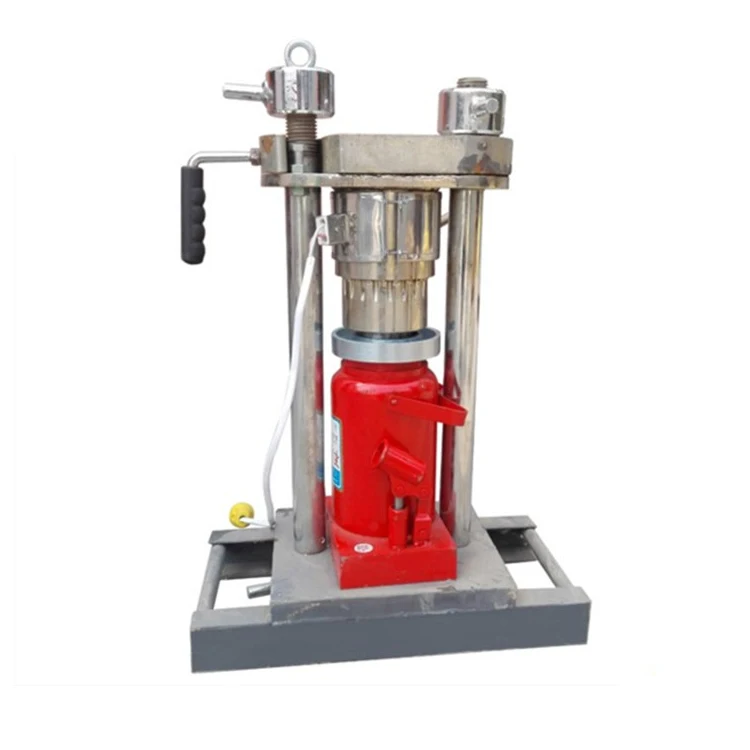 Hand operated hydraulic cold press olive oil making machine