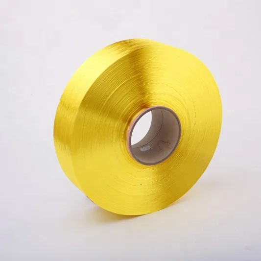  Huzhou huilong полиэфирная пряжа fdy 150d/48f tbr gold для рынка