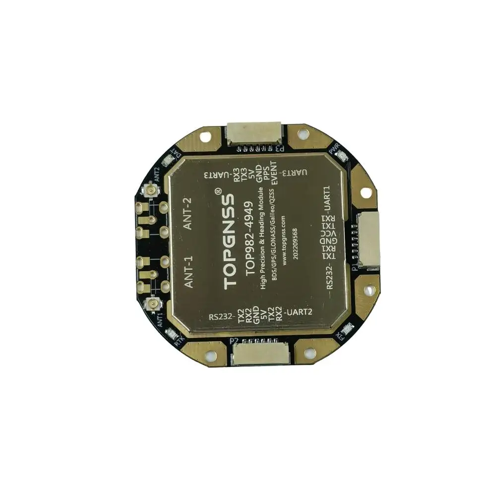 TOP982-4949 Positioning and Heading RTK high precision 9-36V GNSS module antenna Spiral antenna L1 L2 L5 UART or RS232 TOPGNSS