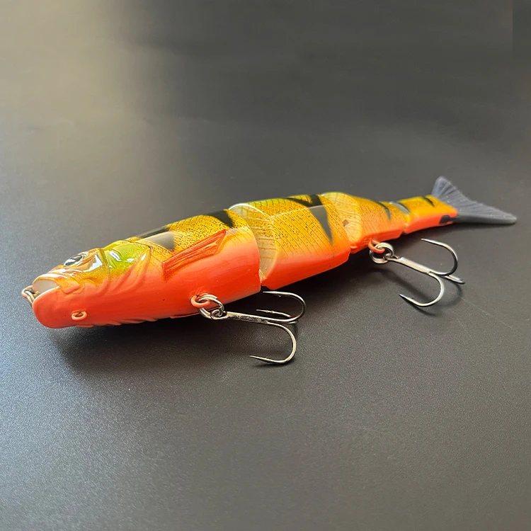 New Arrival 178mm 57g Sinking 4 Jointed Swimbait With Soft Removable Tail And Extra Hook Hanger Fishing Lures