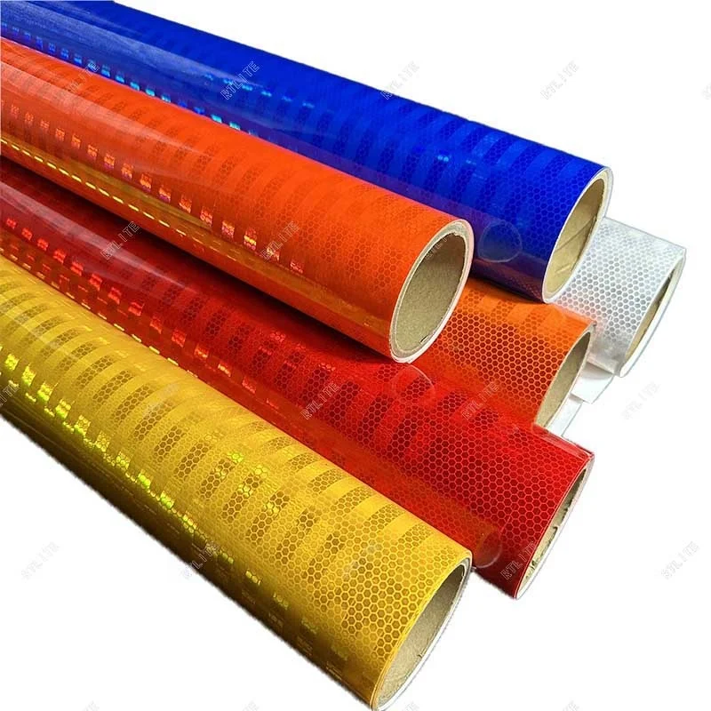 Screen Latex Print Sheeting Vinyl Roll Self Adhesive High Intensity Acrylic Retro Prismatic Reflective Sheeting