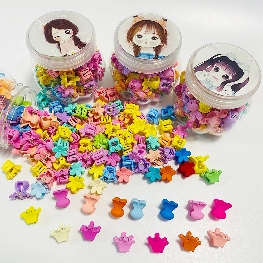 Wholesale custom color Hairpin mini butterfly rabbit crown claw clips