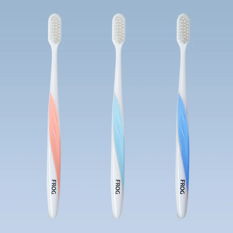 FROG Tooth Brush for Adult Supermarket toothbrush plastic custom manual toothbrush
