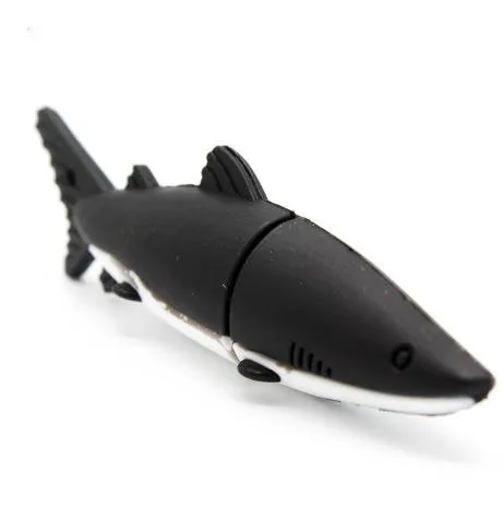 Cartoon Shark USB Flash Drive 2.0 1GB 2GB 4GB PVC Pen Drive 3.0 8GB 16GB 32GB 64GB Pendrive Funny Gift USB Memory Stick