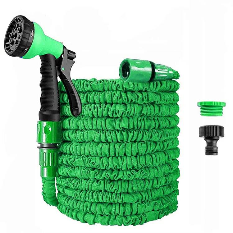 Wholesale Garden telescopic hose household magic water hose eight-function car wash water gun set