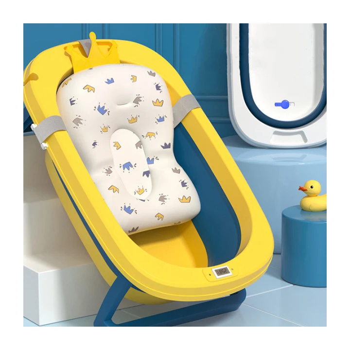 Standing Fold Baby Hydrotherapy Foldable Bath Tub Bathtub Set Spa Pp Infant Plastic Portable With Temperature Thermometer
